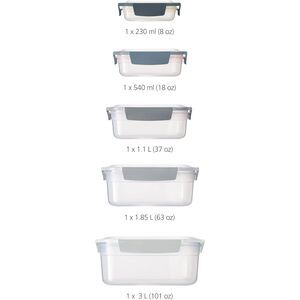 JOSEPH JOSEPH Editions Nest Lock 5-piece Storage Container Set - Sky
